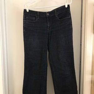 J.Crew denim wide leg trouser pant